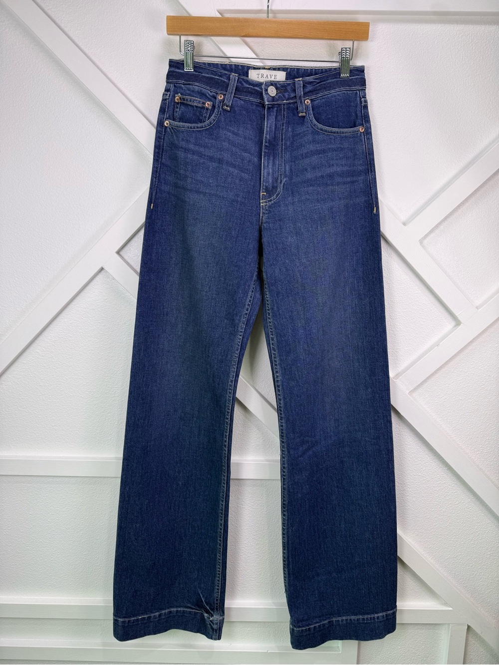 Trave Joan Wide Leg Jean In Wonderwall Size 27 Revolve Made In California - Picture 2 of 12